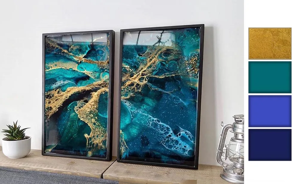 Модульные картины из эпоксидной смолы