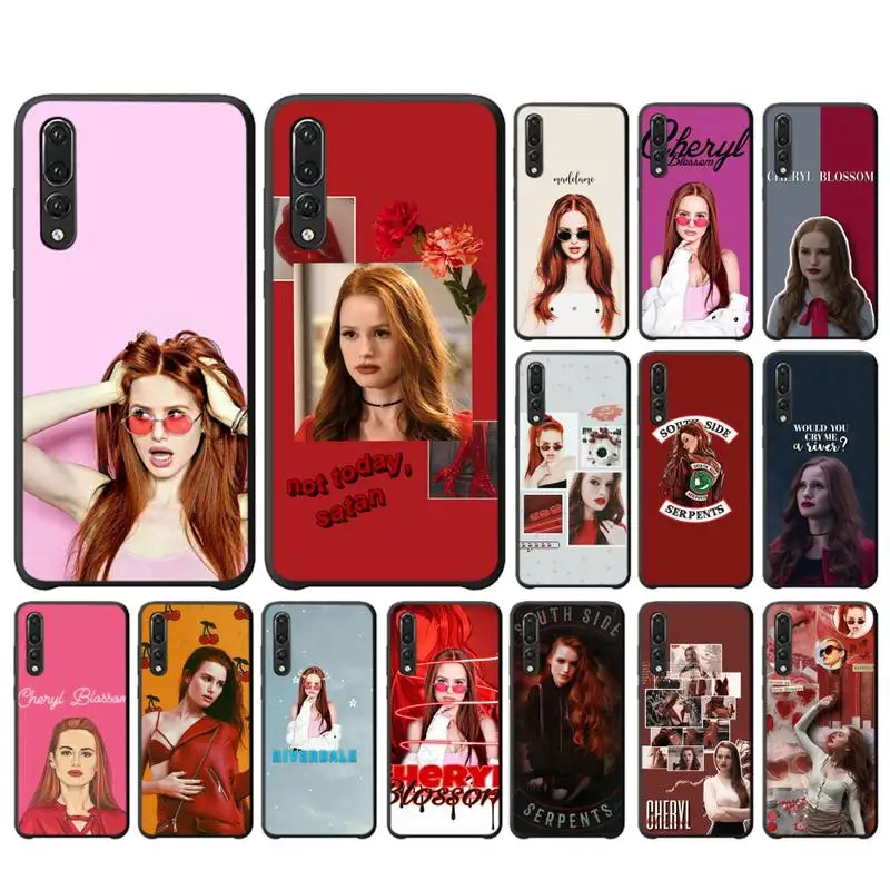 

FHNBLJ Cheryl Blossom Riverdale Phone Case For Huawei Y6 2018 Y7prime2019 funda Case for Y8p Y9 2019 Capa