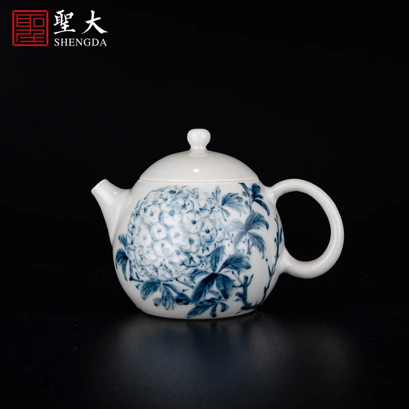 

Цзиндэчжэнь, чистый ручная роспись, чайный сервиз Кунг-фу, чайник для приготовления чая, один чайник