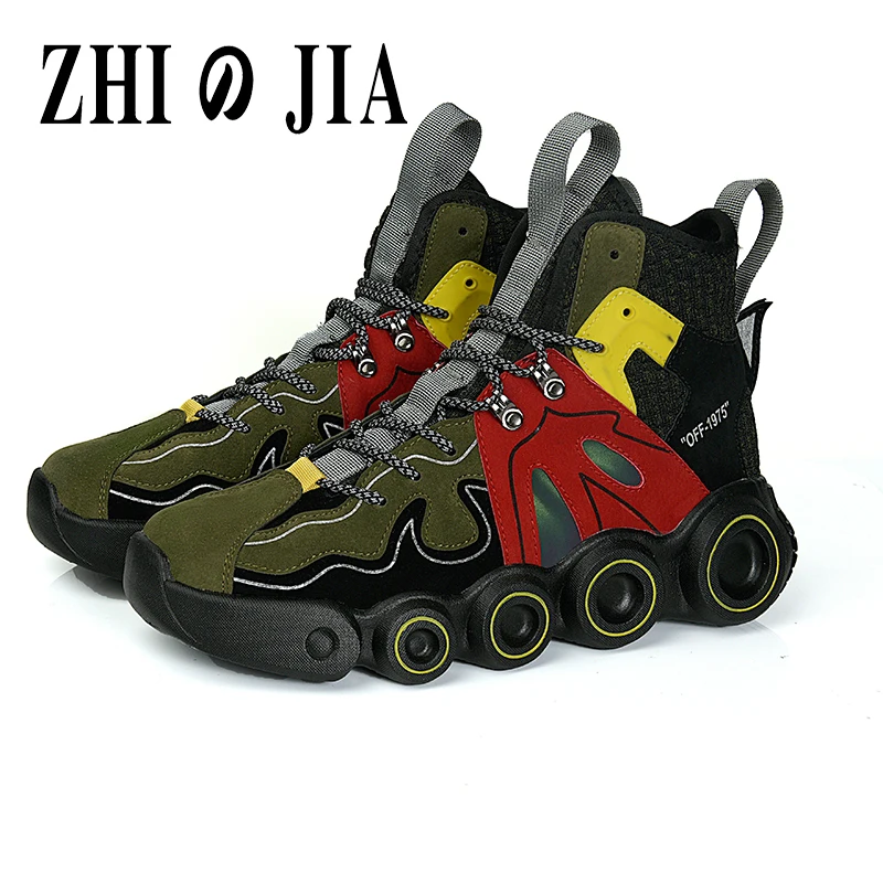 

catwalk fashion men's personality trendy shoes men's sports shoes casual shoes thick-soled increased men's shoes luminous shoes