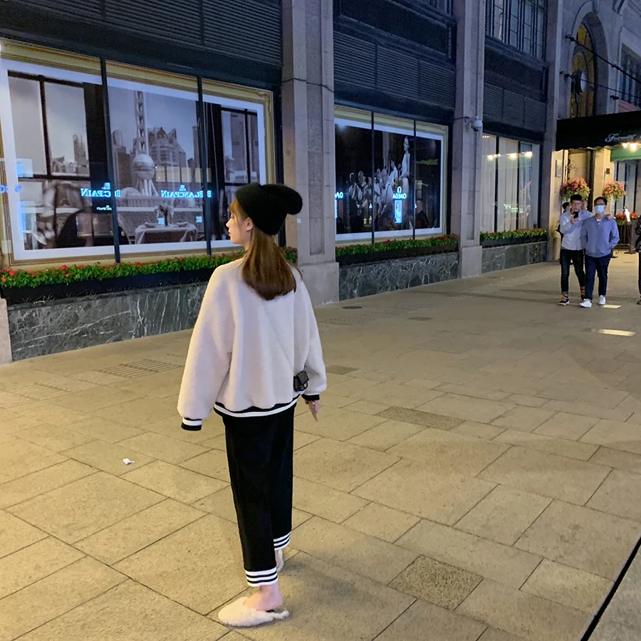 

JXMYY 2020 autumn and winter new commuter high-waist wide-leg pants, seasonal treasures, daily casual women's pants