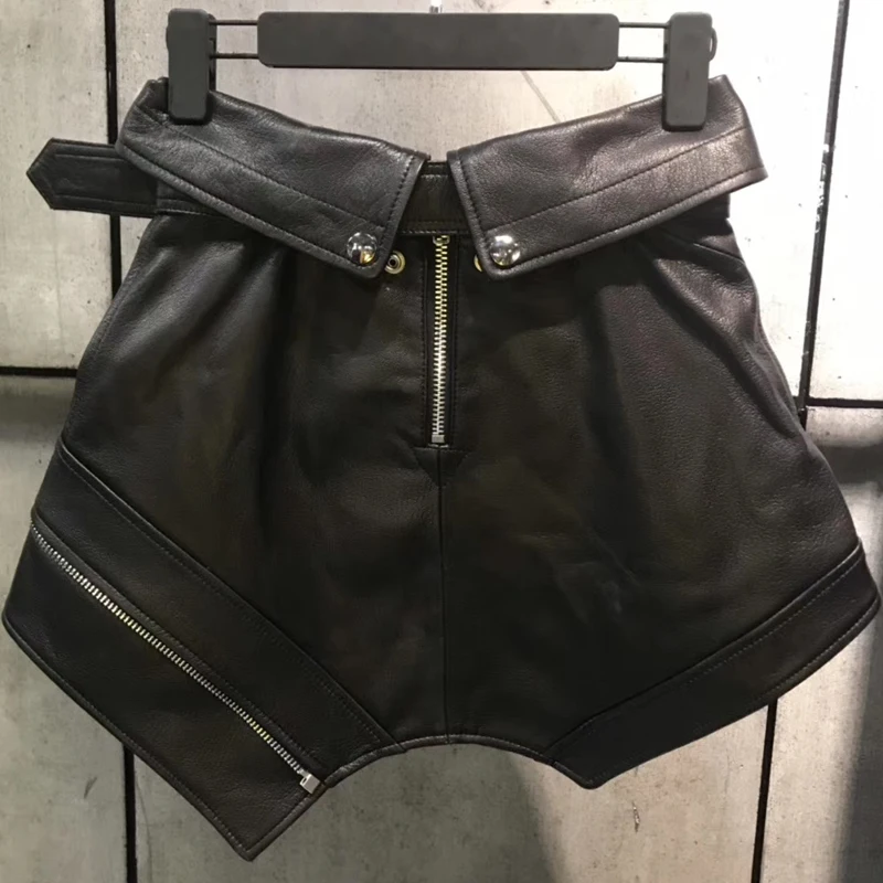 Женская юбка из натуральной кожи | одежда