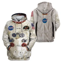 3d print armstrong spacesuit hoodies menwomen casual astronaut spacesuit sweatshirts streetwear clothes oversized coats