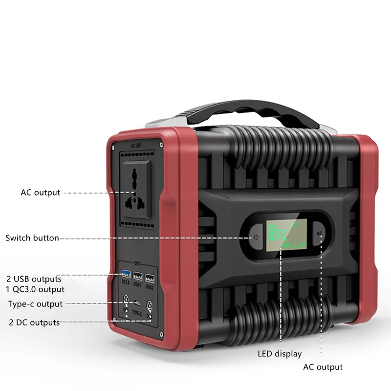GKFLY AC 220V 60000mAh Generator Battery Charger 200W Portable Power Station Outdoor Emergency Supply Camping Bank | Автомобили и
