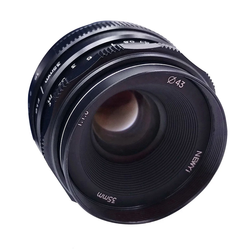 NEWYI 35 мм F/1 6 ручной фокус MF Prime объектив для Canon EOS M M2 M3 M5 M6 M10 M100|Объективы