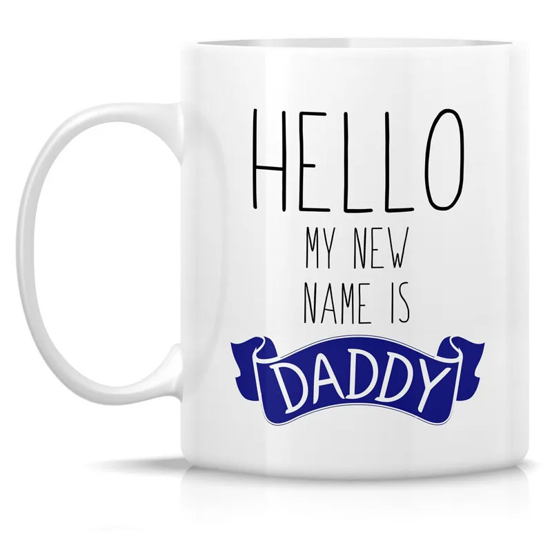 Забавная кружка-Здравствуйте Меня зовут папа 11 унций керамические кофейные
