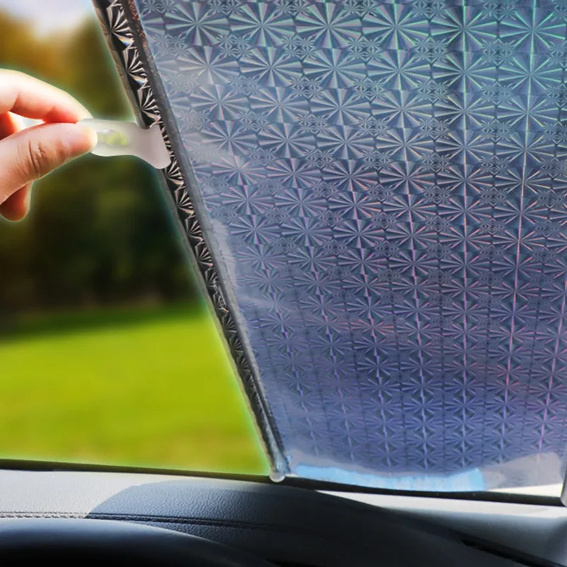 

Car Sunshade Retractable Windshield Insulation Car Window Sun Shade Car Front Rear Window Sun Block Foldable Curtain Sunshade