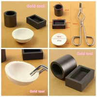 4pcs gold tool set graphite crucible cup pliers 1 furnace ingot mold jewelry design repair tool