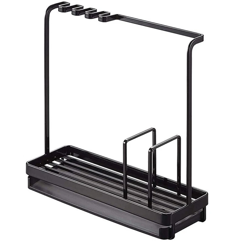 

Держатель губки для кухонной раковины, держатель губки с инновационным держателем губки с пластиковой сливной кастрюлей