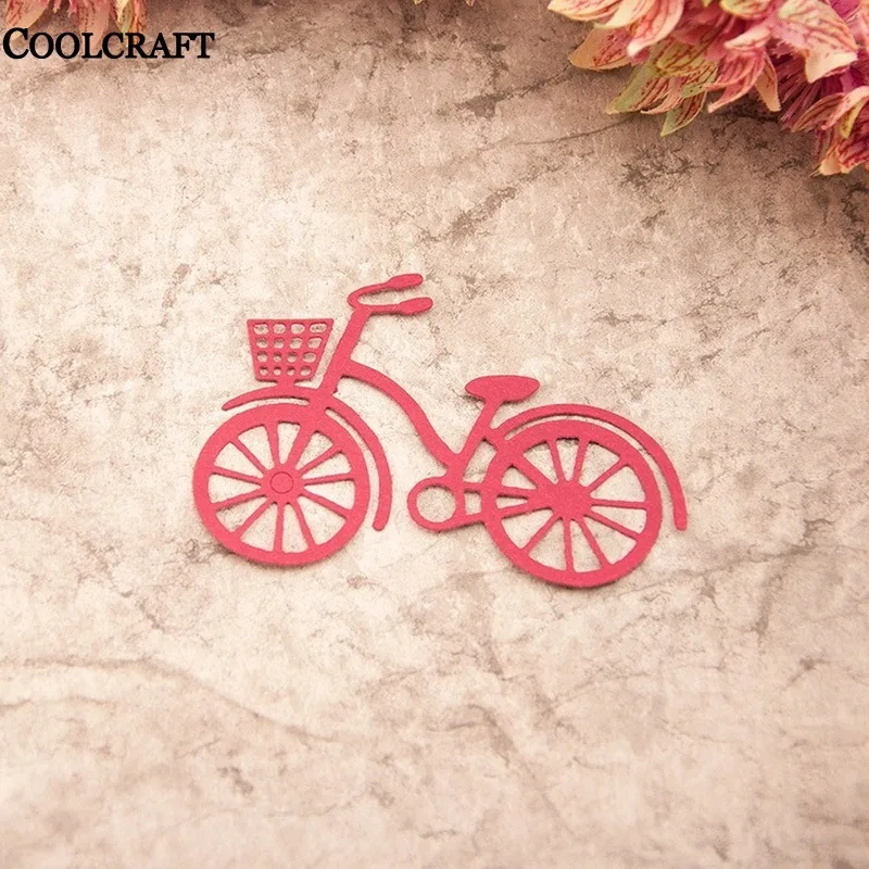Велосипед Диск DIY коллаж скрапбукинга карты дома трафареты с тиснением Дырокол