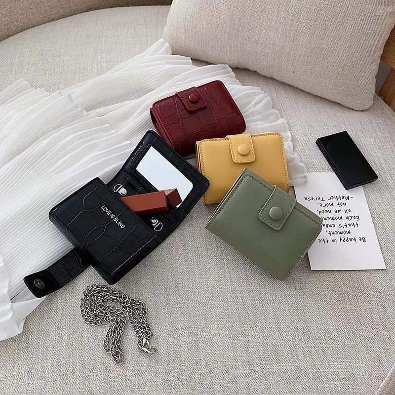 Корейская мини сумка через плечо с зеркалом женская модная Роскошная брендовая