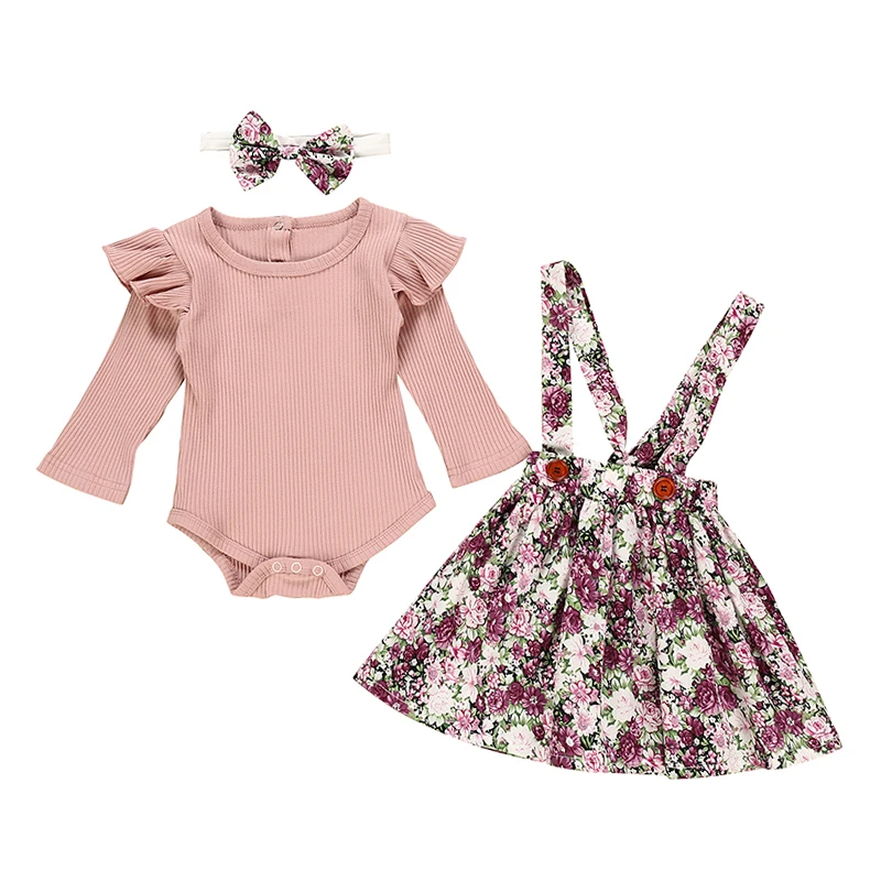 3 шт. детское хлопковое боди с длинным рукавом|Комплекты одежды| |