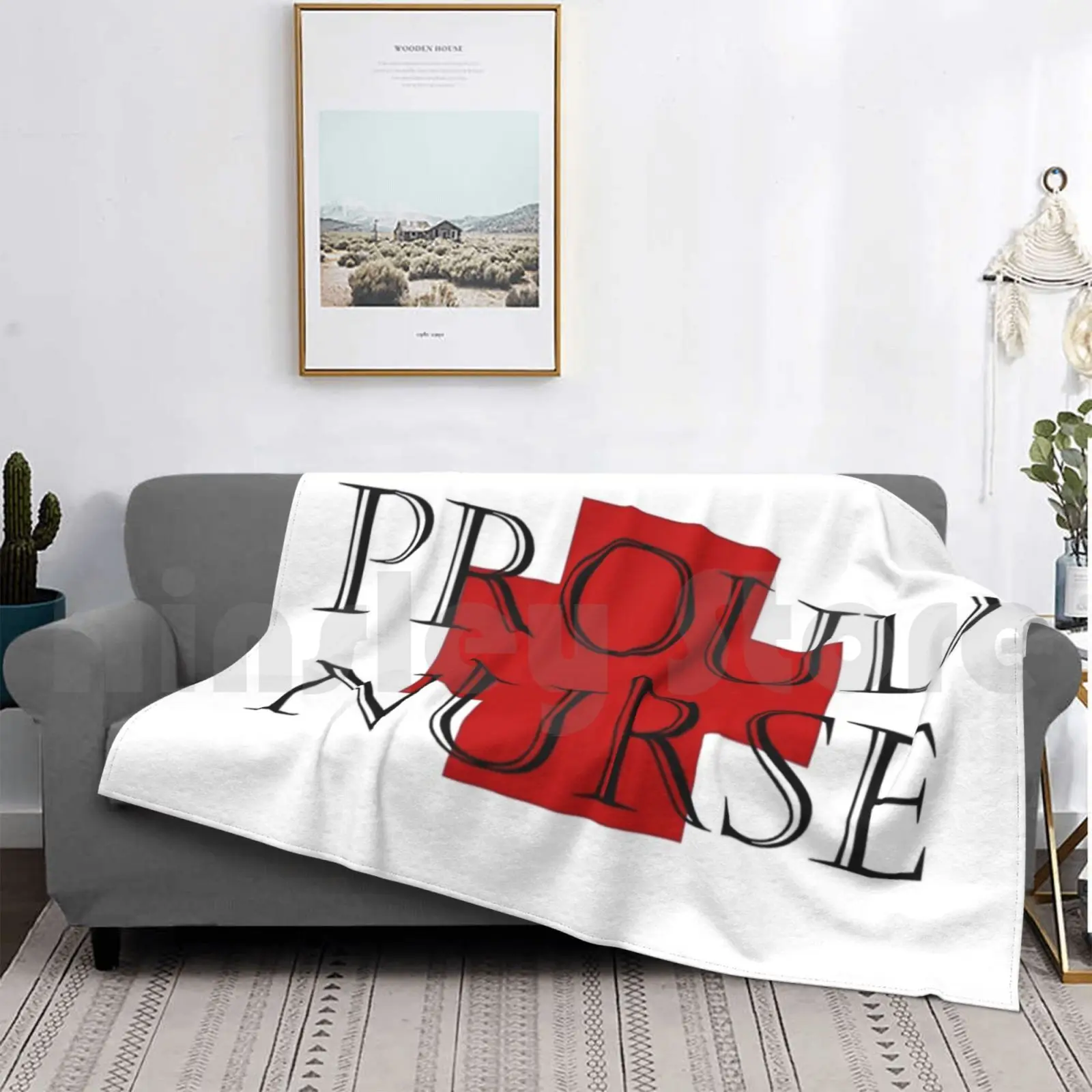 

Proud Nurse Blanket Super Soft Warm Light Thin Nurse Medicine Hero Proud Life Saver Life Saving