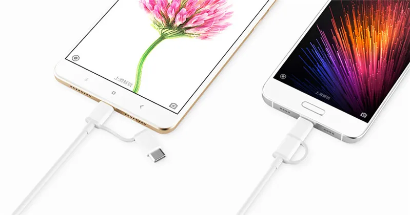 Портативный внешний аккумулятор 2 в 1 xiaomi 30 см Micro USB Тип c для mi 9 8 6 lite pro max 3 a2