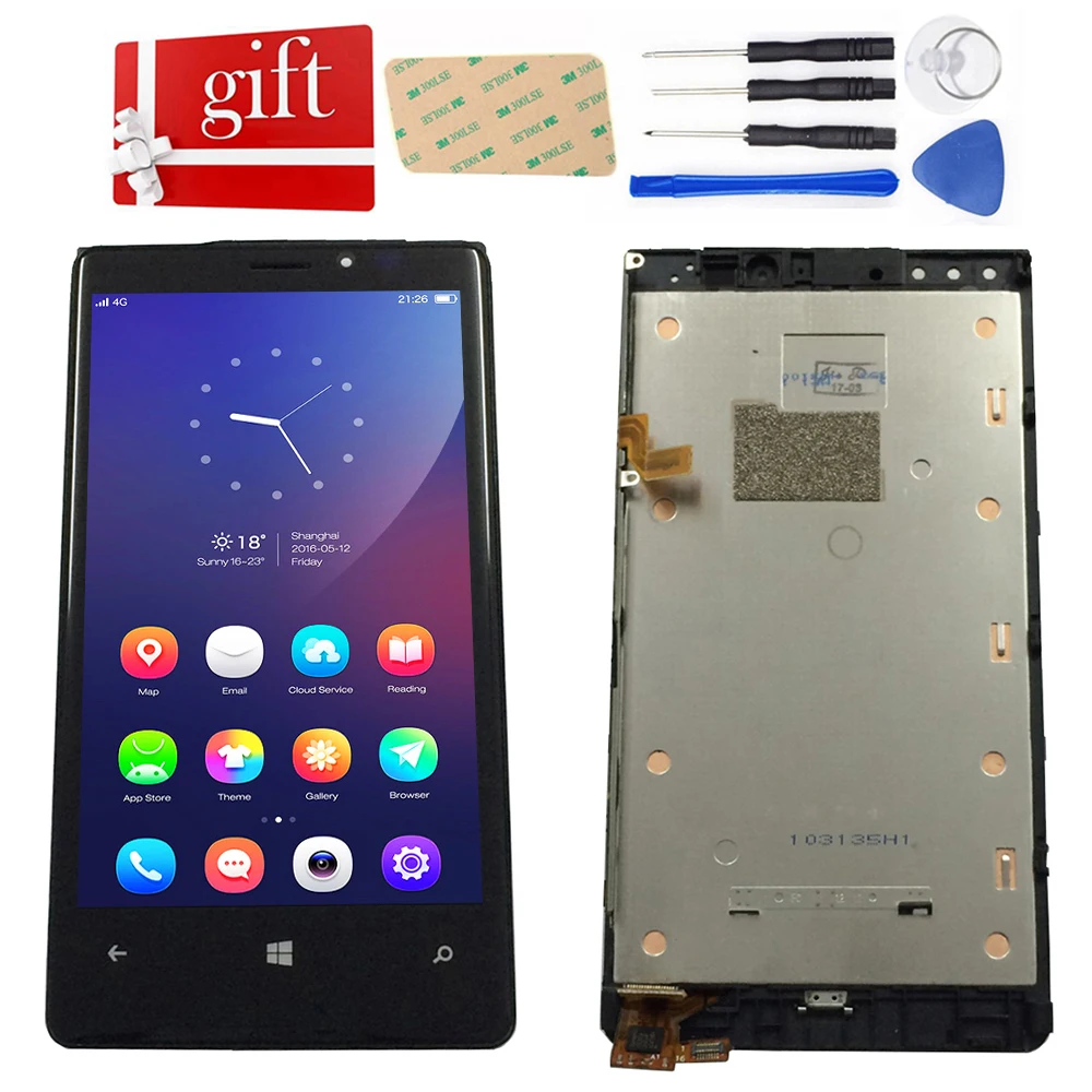 Для Nokia Lumia 920 ЖК-экран N920 панель + сенсорный экран дигитайзер стекло сенсор в сборе