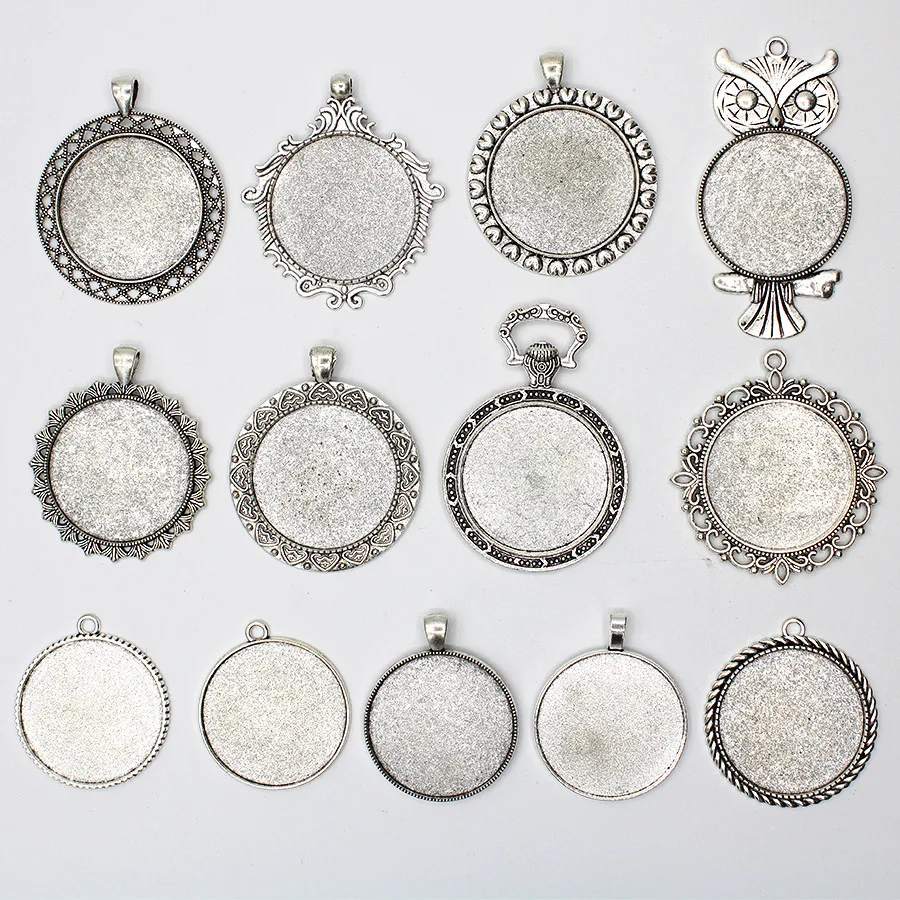 Круглый делая свитер цепь ожерелье брелок и другие аксессуары кулон древний