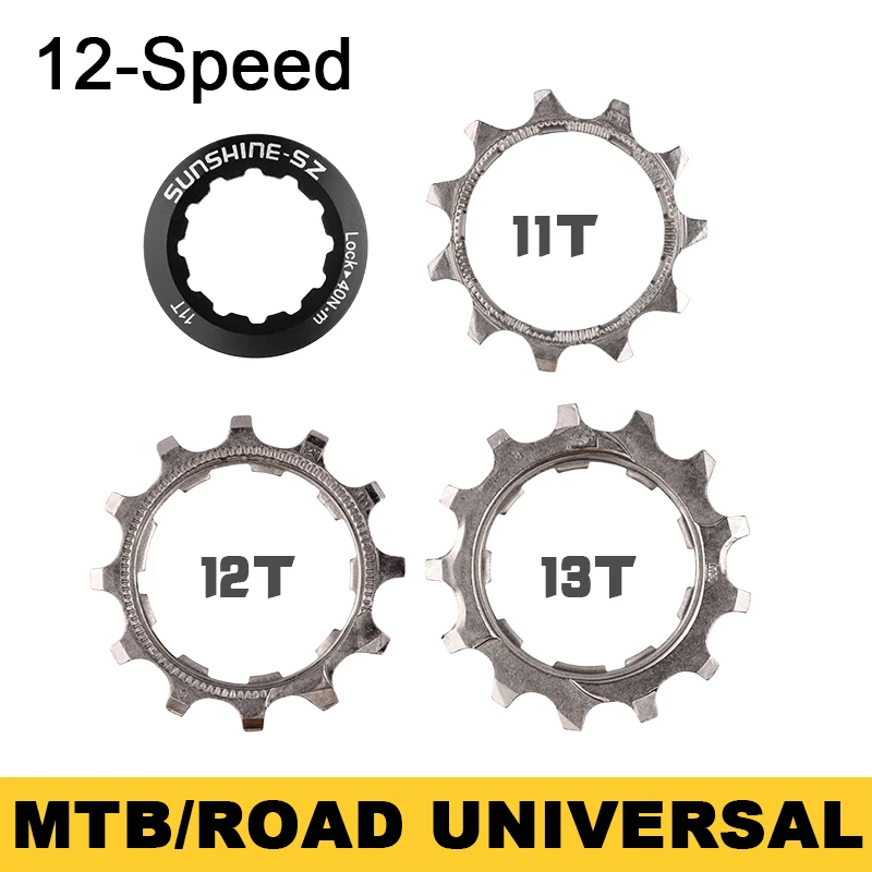 MTB Road Bike Freewheel Cog 8 9 10 11 12 Speed 11T 12T 13T Bicycle Cassette Sprockets Accessories For SRAM Flywheel Wuzei images - 6