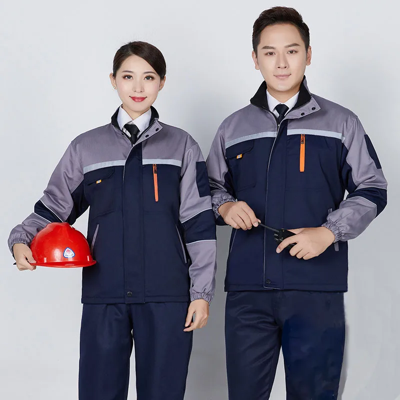 Зимние Бархатные Рабочая одежда Униформа для мужчин и женщин размера плюс