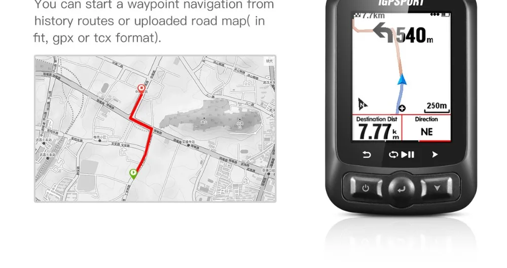 I gps порт iGS618 gps Велосипедный компьютер Спидометр IPX7 с аксессуарами