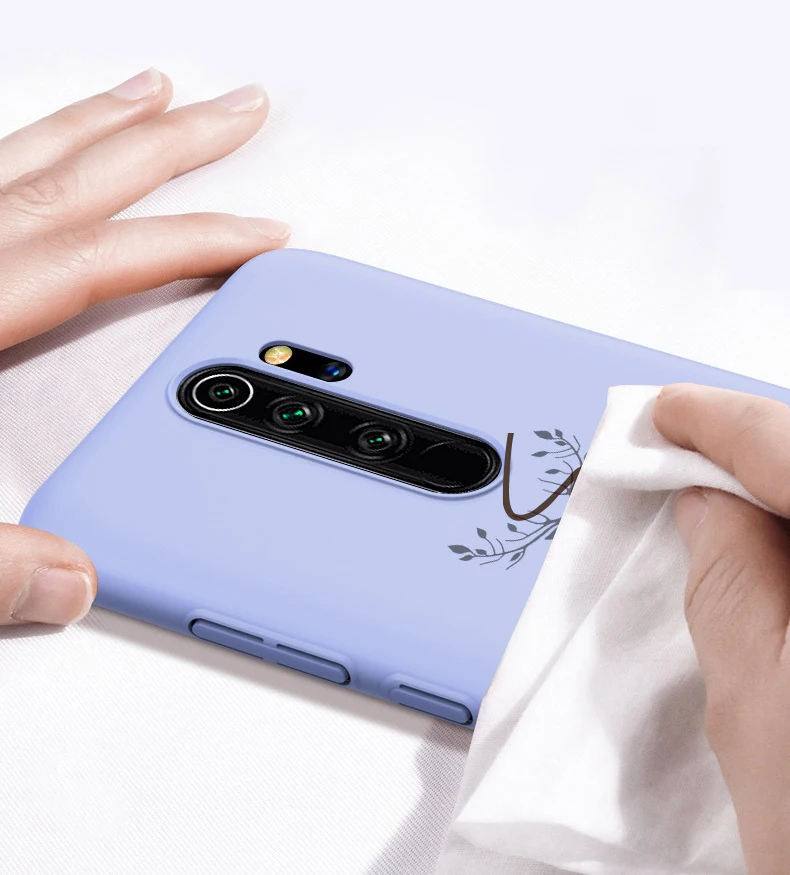 Жесткие чехлы с жидкостью для Xiaomi Redmi Note 8 Pro Note 8 чехол на ощупь противоударный полный защитный жесткий чехол на заднюю панель Funda Shell