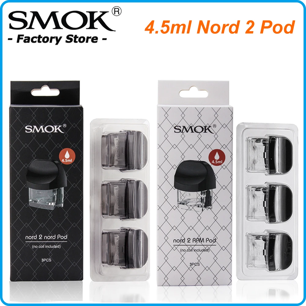 Оригинальный SMOK Nord 2 Pod пустой картридж RPM 4 5 мл без катушки для комплекта |