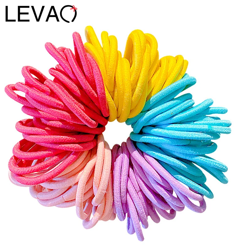 

Резинки для волос LEVAO эластичные, 3 см, 100 шт.