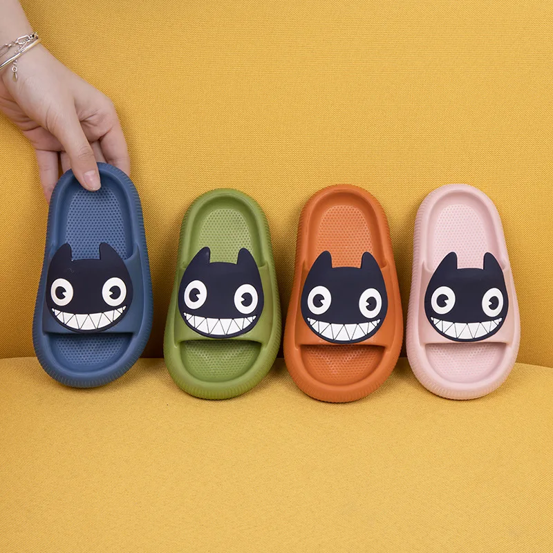 

Summer Kid Home Shoes Girls Cute Cat Indoor Sandals Soft Thick Sole Bathroom Slides Parent-child Baby Toddler Children Slippers