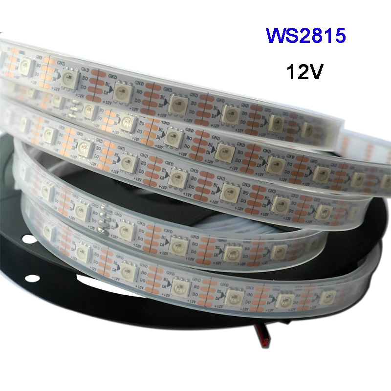 Светодиодная ленсветильник RGB WS2815 1/2/3/5 м 30/60/144 светодиодов обновленная WS2812B WS2813 |