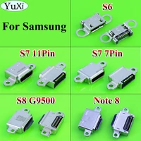 yuxi for samsung for galaxy s8 g950 g950f s6 s7 note 8 usb charging port connector charge dock socket jack