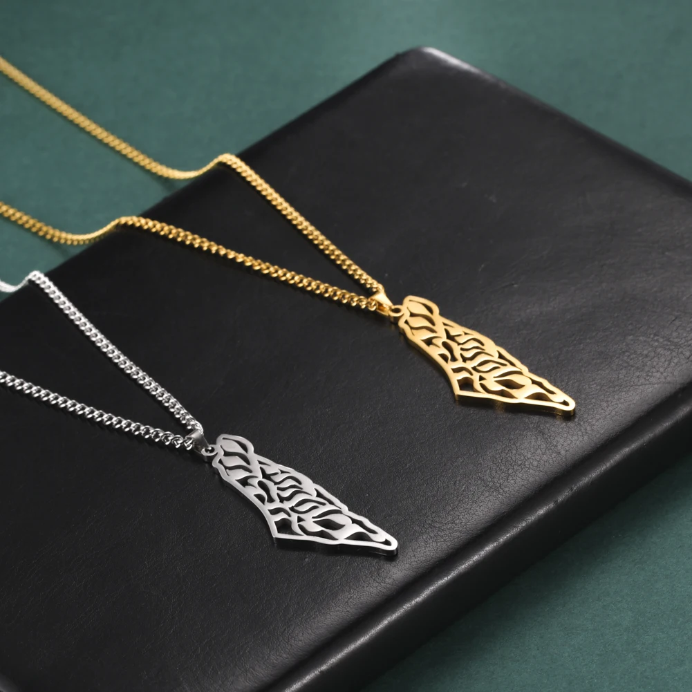 My Shape Ожерелье с подвеской в виде лампы Палестины для женщин и мужчин ожерелье из