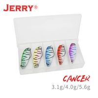 jerry cancer metal spoon spinning fishing lure sat deep diving pesca glitter trout perch bass