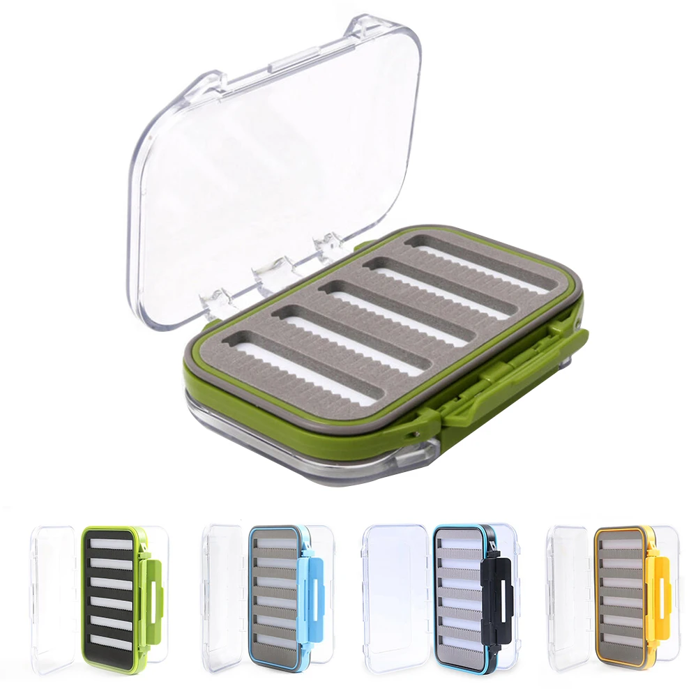 Fly Fishing Box двухсторонние водонепроницаемые пластиковые коробки для снастей