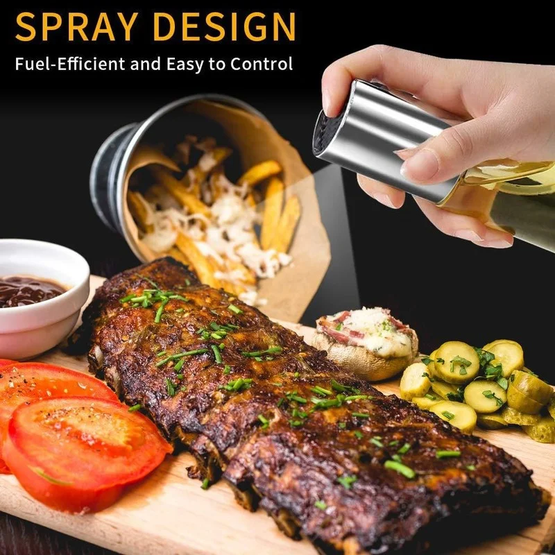 

Internaul BBQ Baking Olive Oil Spray Bottle Vinegar Spray Bottles Water Pump Glass Gravy Boats Grill Sprayer Kitchen Tools Salad