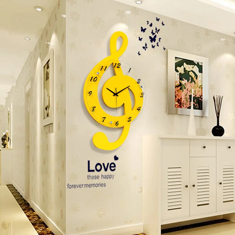 Индивидуальные креативные деревянные электронные модные бесшумные настенные