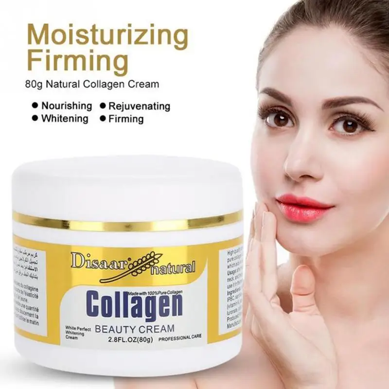 

Collagen Whitening Cream 80g Firming Lifting Face Cream Skin Care Moisturizing Anti-Aging Anti-Wrinkle Korean Facial Day Cream