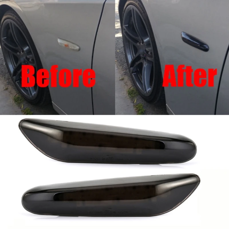 Светодиодный Динамический указатель поворота боковой маркер последовательный