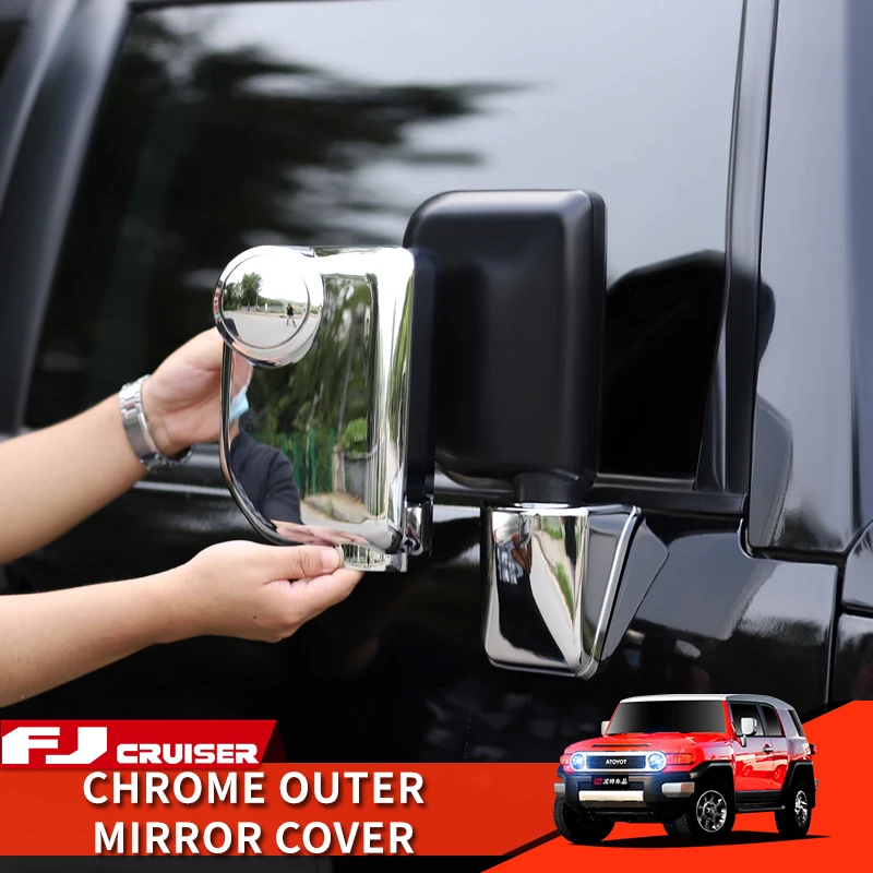 

Toyota принадлежности для FJ Cruiser внешняя модификация хромированное внешнее зеркало заднего вида Защитная крышка декоративная наклейка