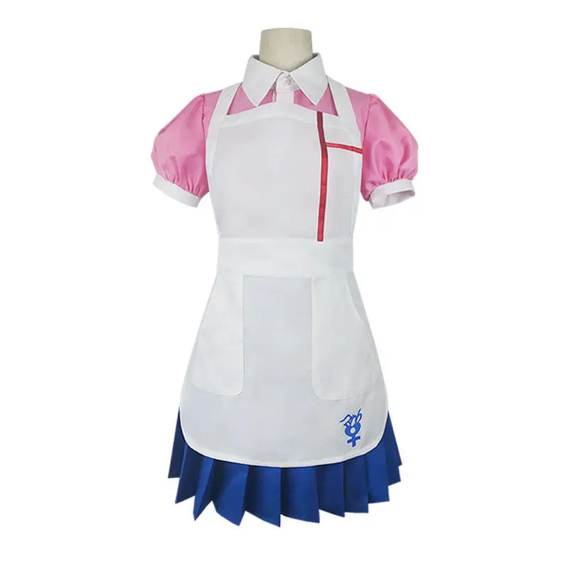 Аниме Danganronpa Mikan Tsumiki Косплей Хэллоуин вечерние Костюмы для ролевых игр Униформа