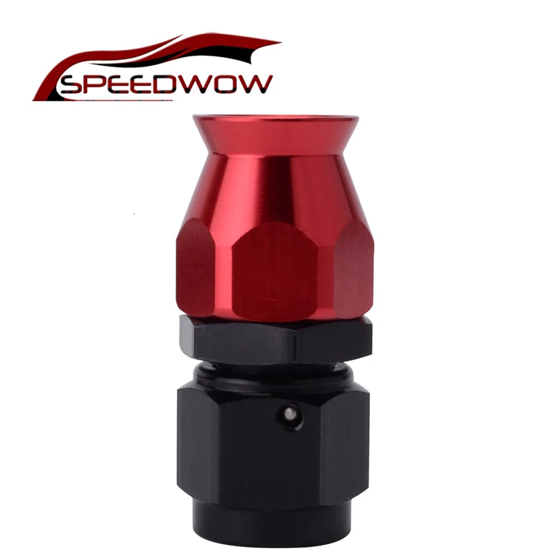 SPEEDWOW AN6 прямой 45 90 180 градусов Алюминиевый Поворотный PTFE шланг концевой фитинг