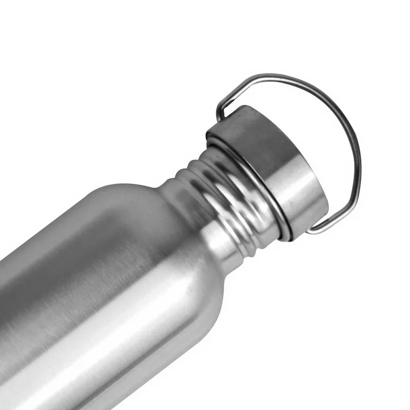 Urijk Fashion 350/500/750ml Large Capacity Stainless Steel Single Layer Sports Kettle Outdoor Bicycle Water Bottles