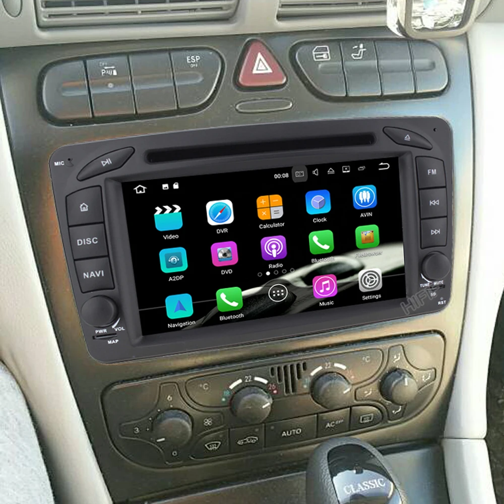 Автомагнитола IPS 2 Din Android 10 для Mercedes/Benz/CLK/W209/W203/W208/W463/Vaneo/Viano/Vito Автомобильный