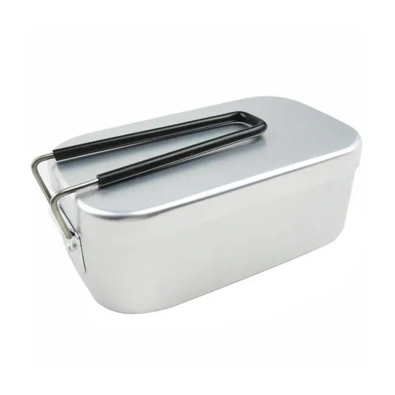 

Outdoor Lunch Box Travel Camping Camping Lunch Box Portable Foldable Aluminum Lunch Box Retro Nostalgic Japanese Lunch Box Small