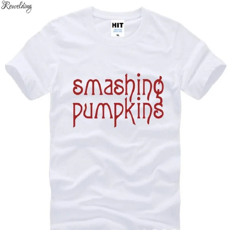 New Designer Smashing Pumpkins T Shirts Men Cotton Short Sleeve Rock Band Man T-Shirt Fashion Male Punk Roll Tops Tees | Мужская одежда