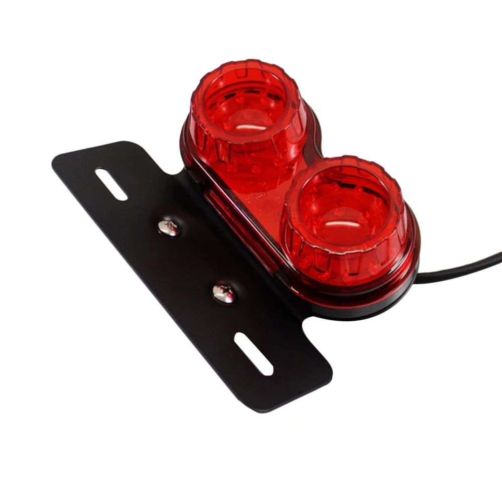 12 В двойной светодиодный светильник стоп сигнал мотоциклетный Универсальный