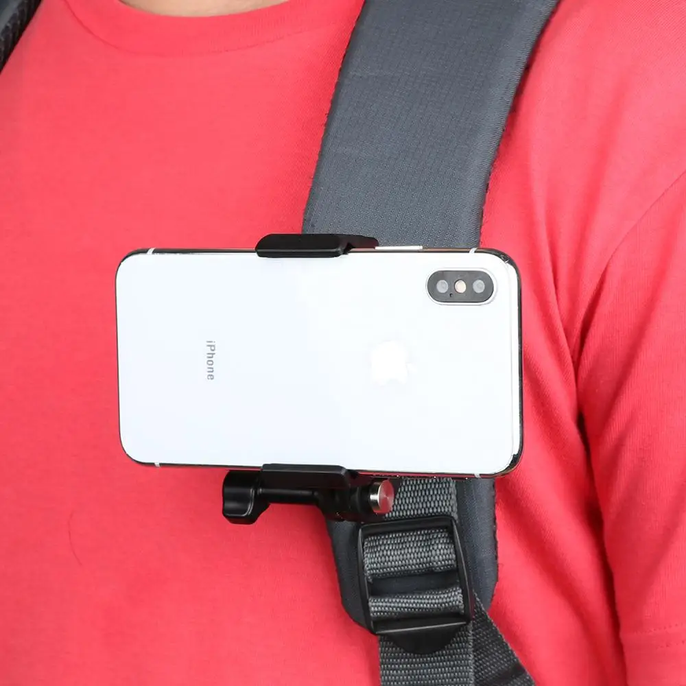 Быстро прикрепляемый зажим для сумки GoPro Hero 1312110 /9875 Xiaomi Yi 4K SJ4000/6/8/SJ10 Pro EKEN H9 R One X4 X3