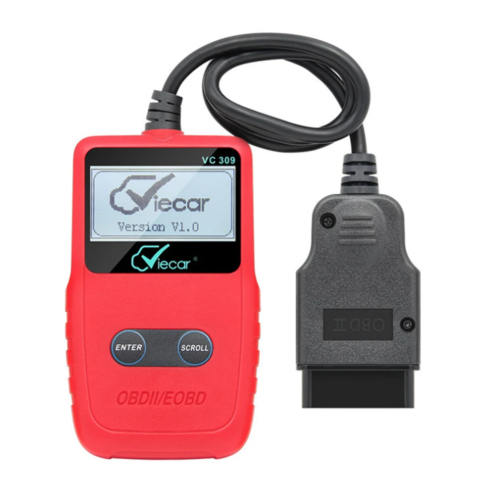 Диагностический инструмент VC309 OBDII диагностический сканер EOBD VC 309 OBD OBD2 Поддержка
