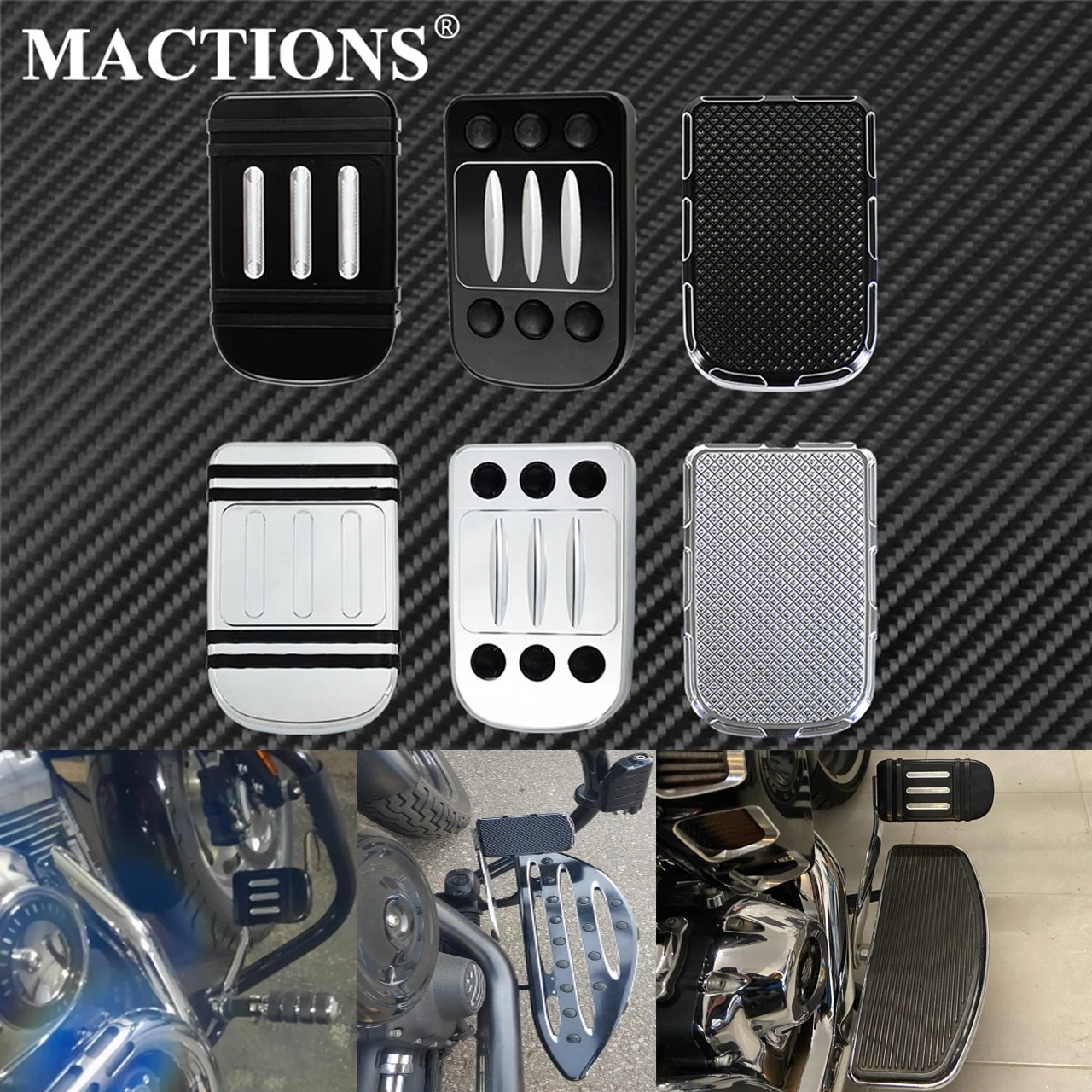 Большая ножка для мотоцикла с ЧПУ 1 шт. ног педаль тормоза Накладка Harley Touring Electra