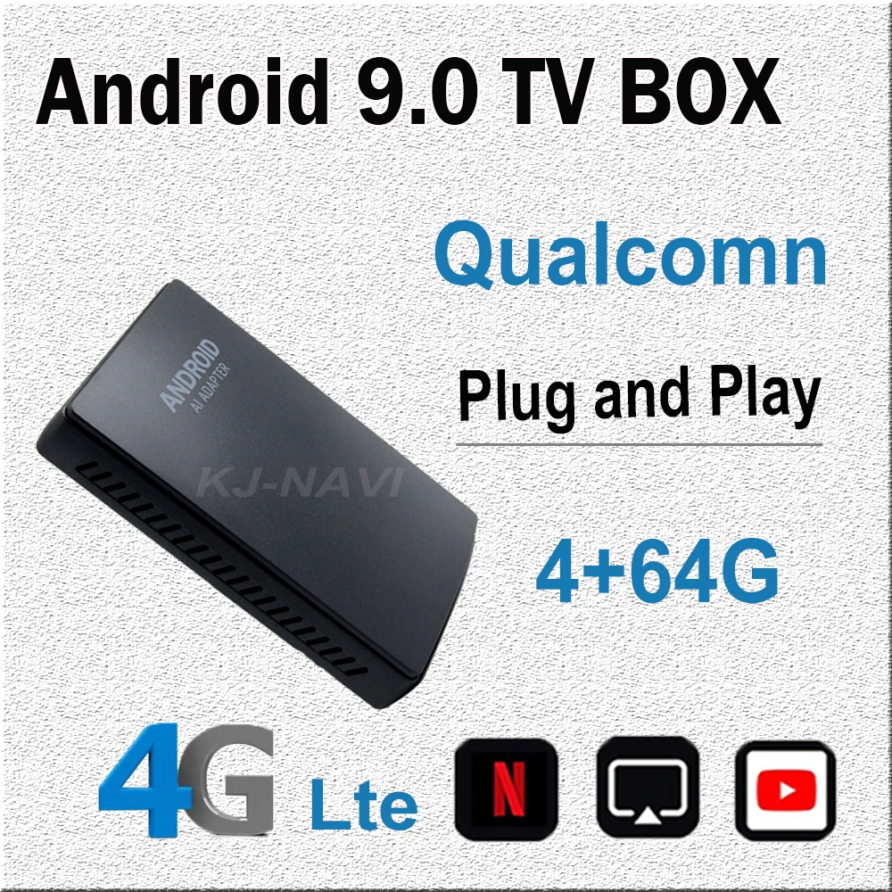 

Автомагнитола для Apple TV Box, мультимедийный плеер на Android, с подключением к 64 ГБ, с функцией Mirror link и видеоплеером на Android 10,0