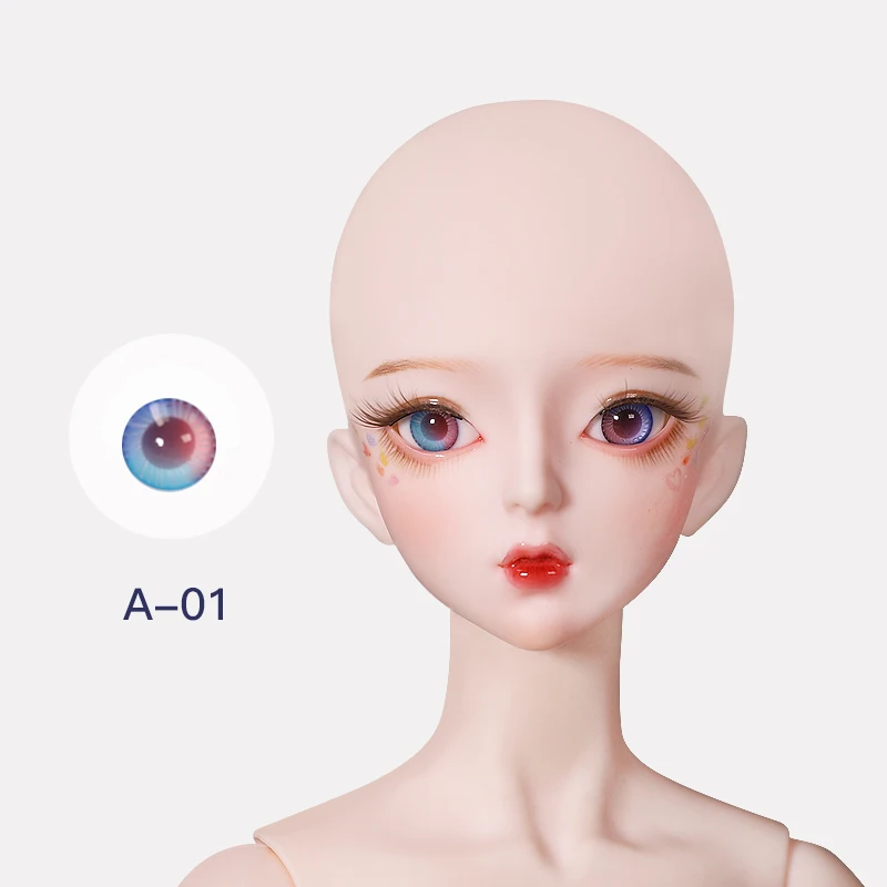 BJD кукла глаз 14 мм стекло материал глаза подходит для DBS 1/3 DF кукла как кукла SD кукла - Цвет: A-01