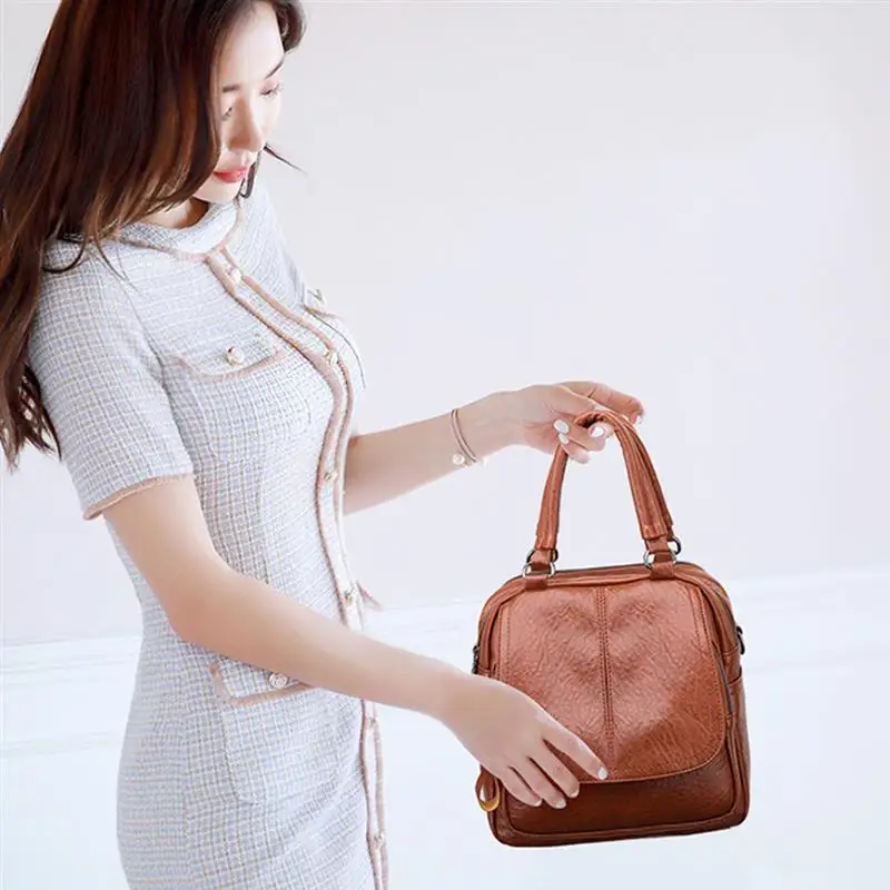 

Large Capacity Lady Backpack Fashion All-Match Multifunctional Top Handle Bag Shoulder Bag For Travel Party
